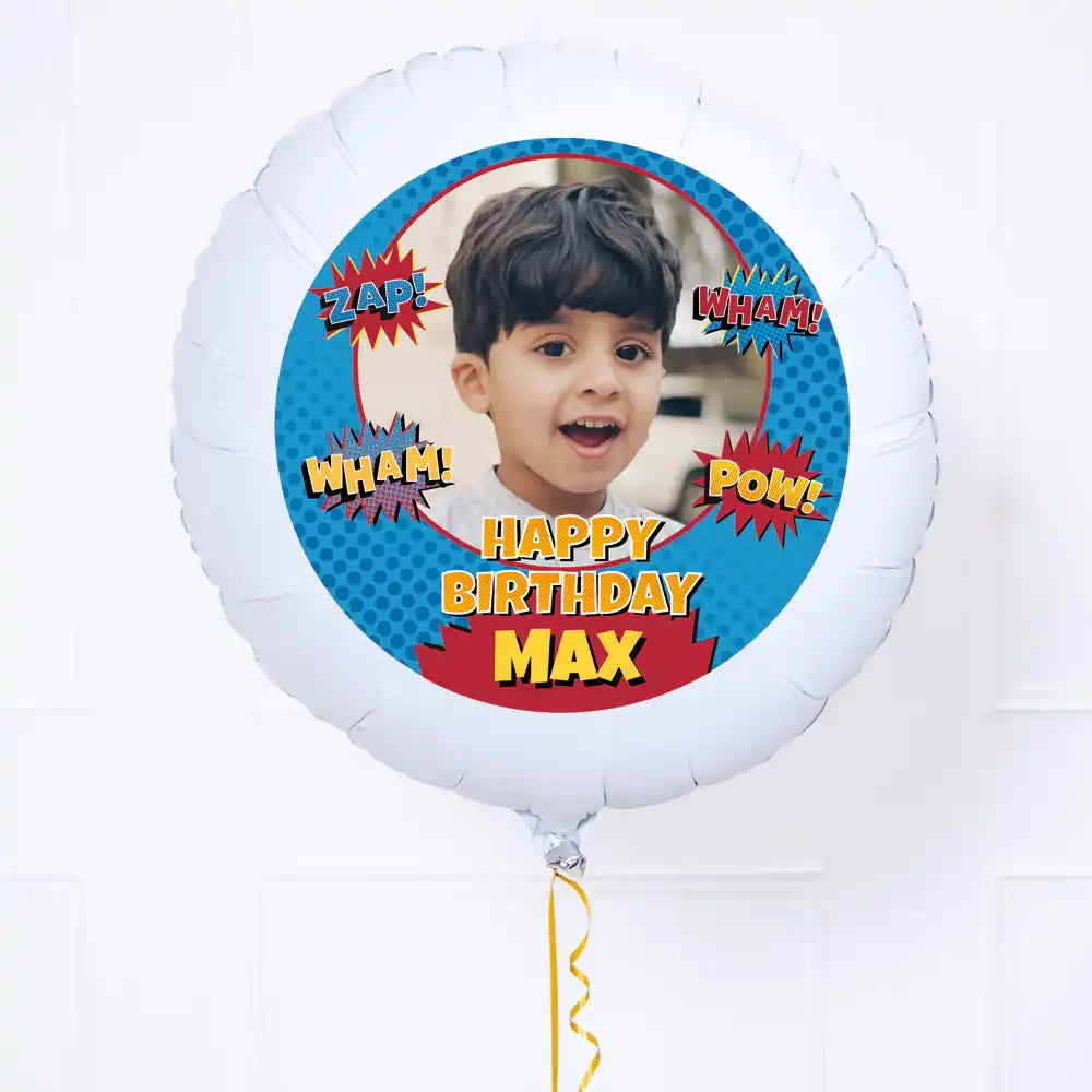 Personalised Photo Balloon – Superhero Personalised Balloons