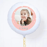 Personalised Photo Balloon – Pink Stars Personalised Balloons