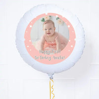 Personalised Photo Balloon – Pink Stars Personalised Balloons