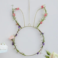 Spring Foliage Wire Bunny Decoration Easter