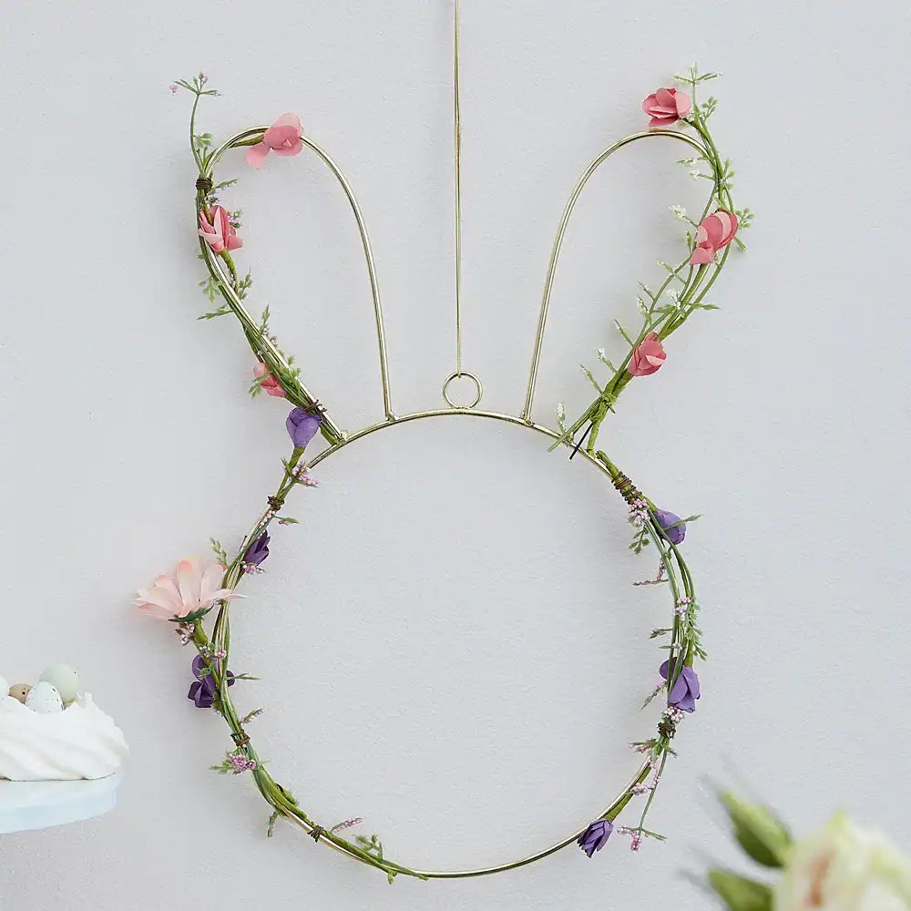 Spring Foliage Wire Bunny Decoration Easter