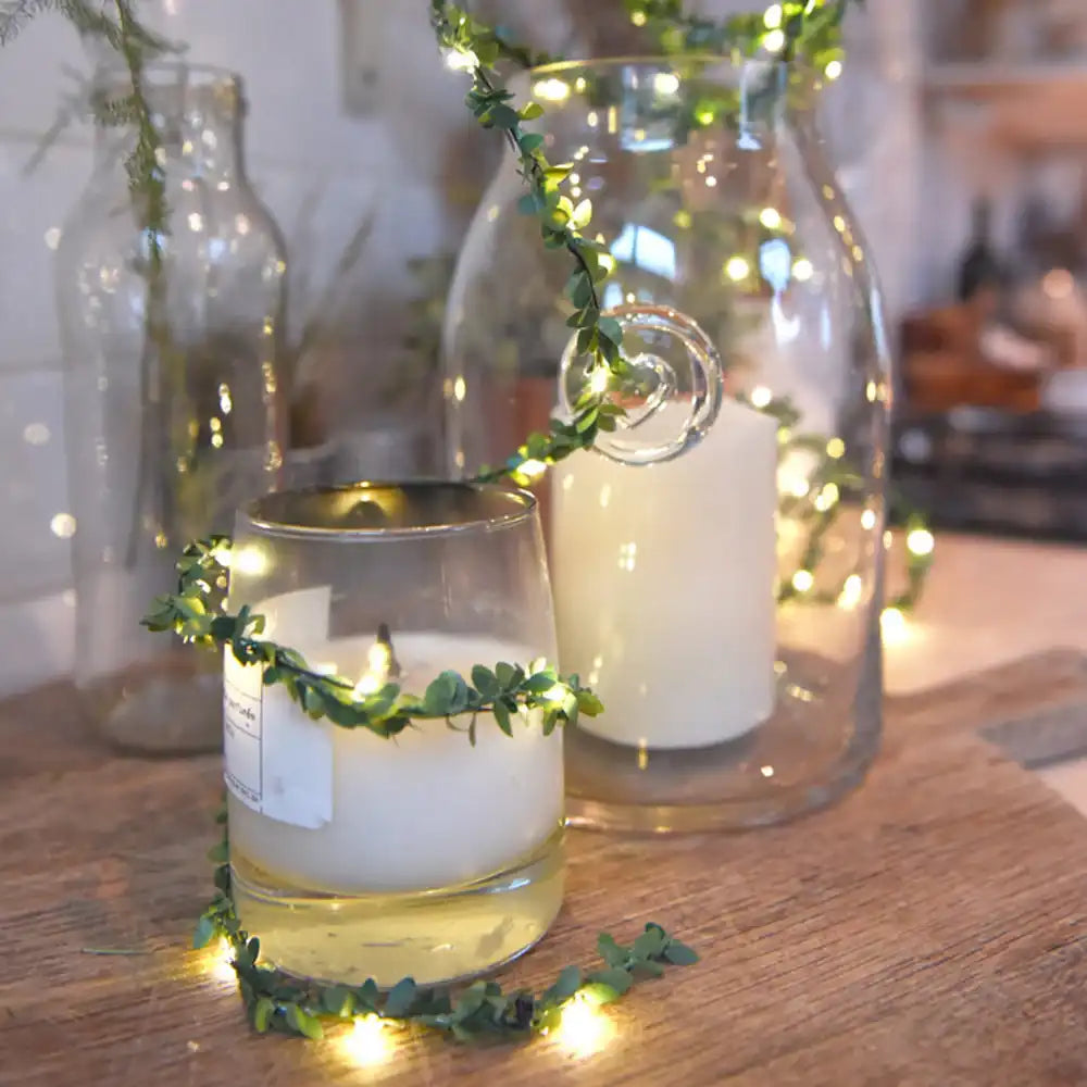 Green Foliage String Lights (2m) General Party