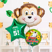 Personalised Inflated Balloon Bouquet in a Box - In The Jungle Personalised Balloons