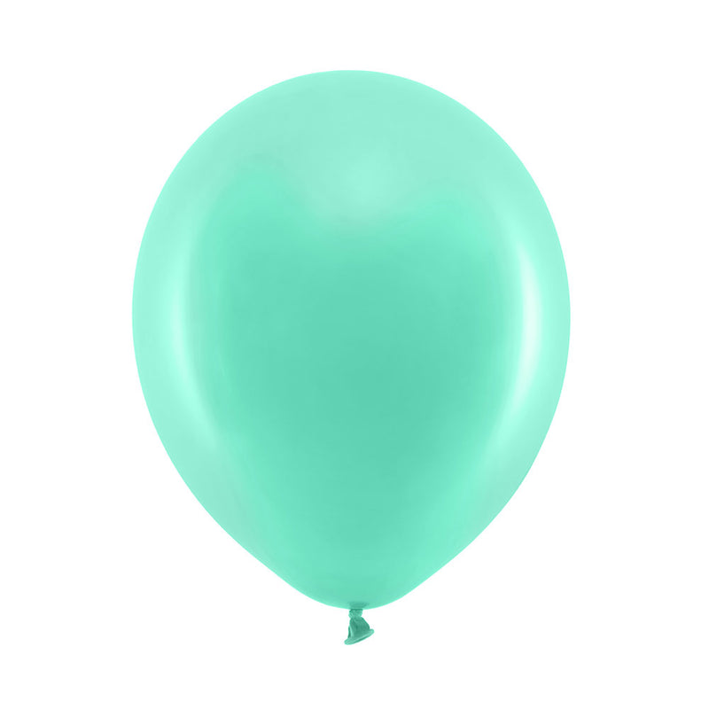 Pastel Latex Balloons - Mint (x10)