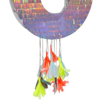 Silver Number 0 Pinata Kids Party