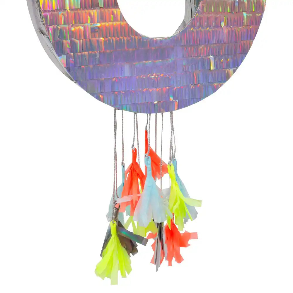 Silver Number 0 Pinata Kids Party