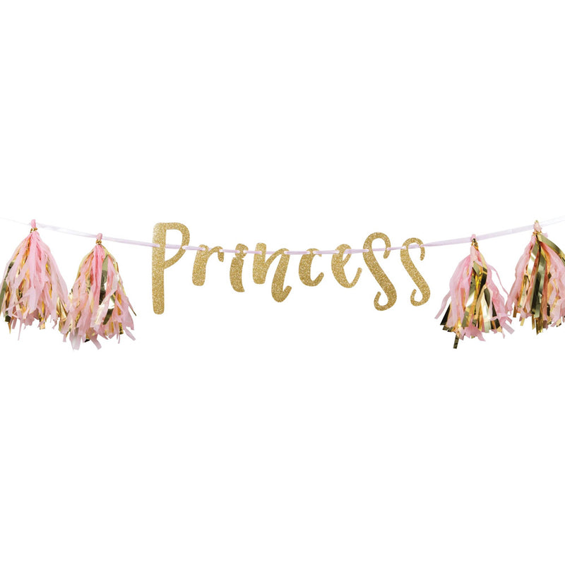 Princess Tassel Party Banner