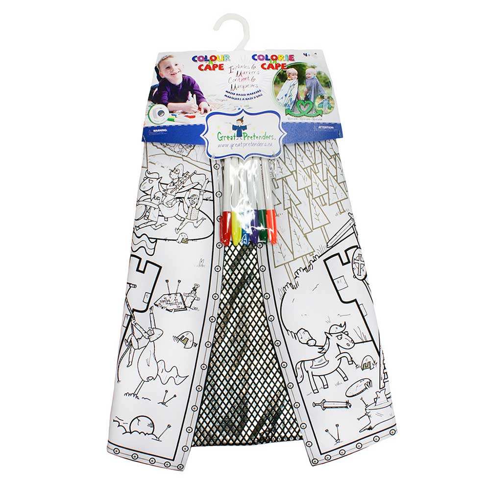 Kids Colour-A-Cape - Knight Kids Party