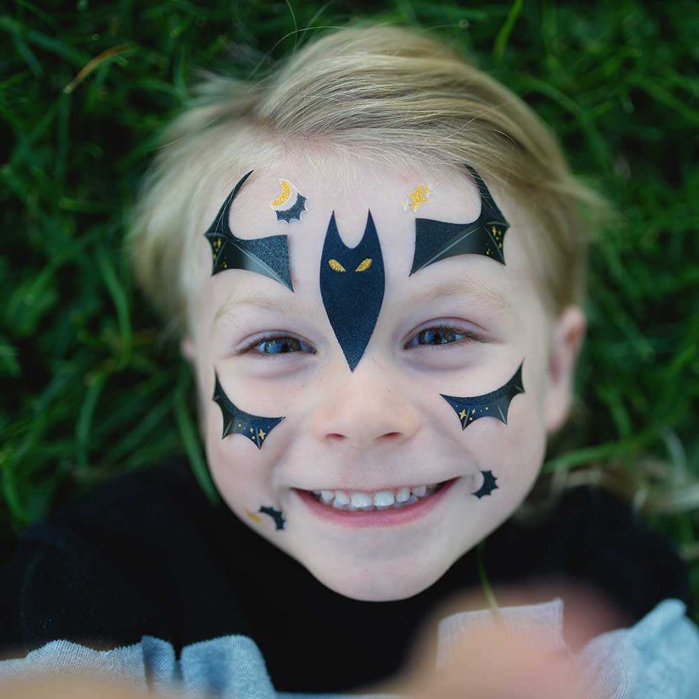 Bat Face Stickers Kids Party