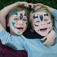 Bat Face Stickers Kids Party