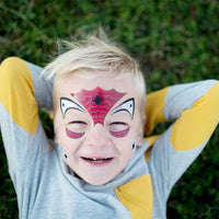 Spider Face Stickers Kids Party