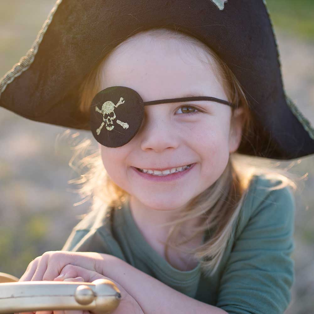 Boys or Girls Pirate Hat and Eyepatch Accessory Set