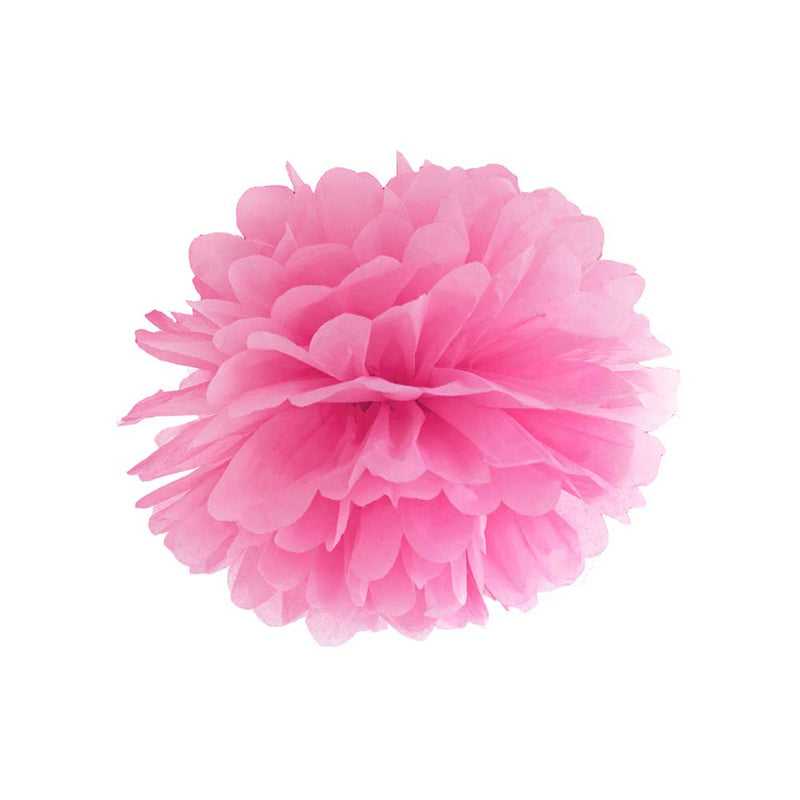 Paper Pom Pom Decoration (35cm) - Pink