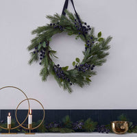 Sloe Berries Foliage Wreath Christmas 2024