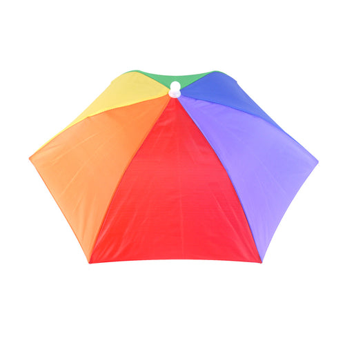 Rainbow Adult Umbrella Hat