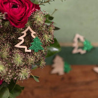Glitter Fir Tree Scatter (x10) Christmas 2024