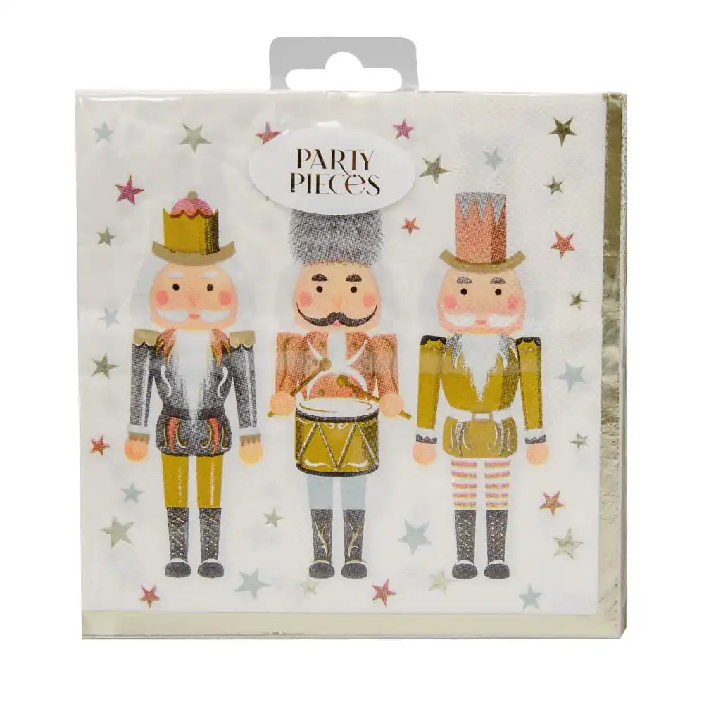 Metallic Nutcracker - Party Napkins (x16) Own Brand