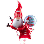 Personalised Balloon Bunch - Gnome for Christmas