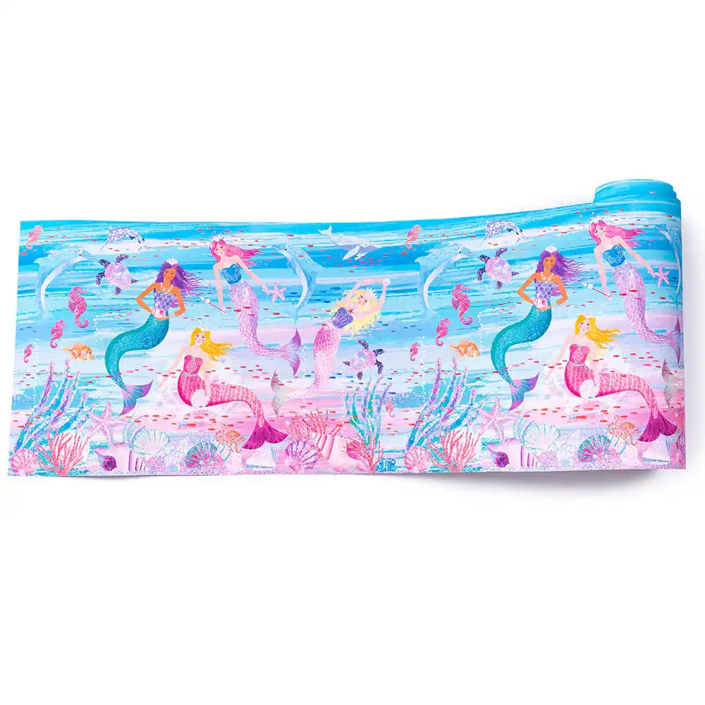 Under The Sea Table Runner, Mermaid Birthday Party Paper Table