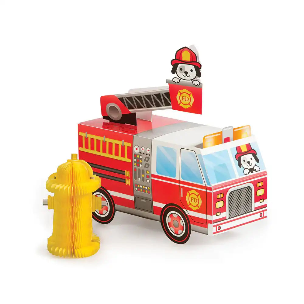 Flaming Fire Truck - Centerpiece Kids Party