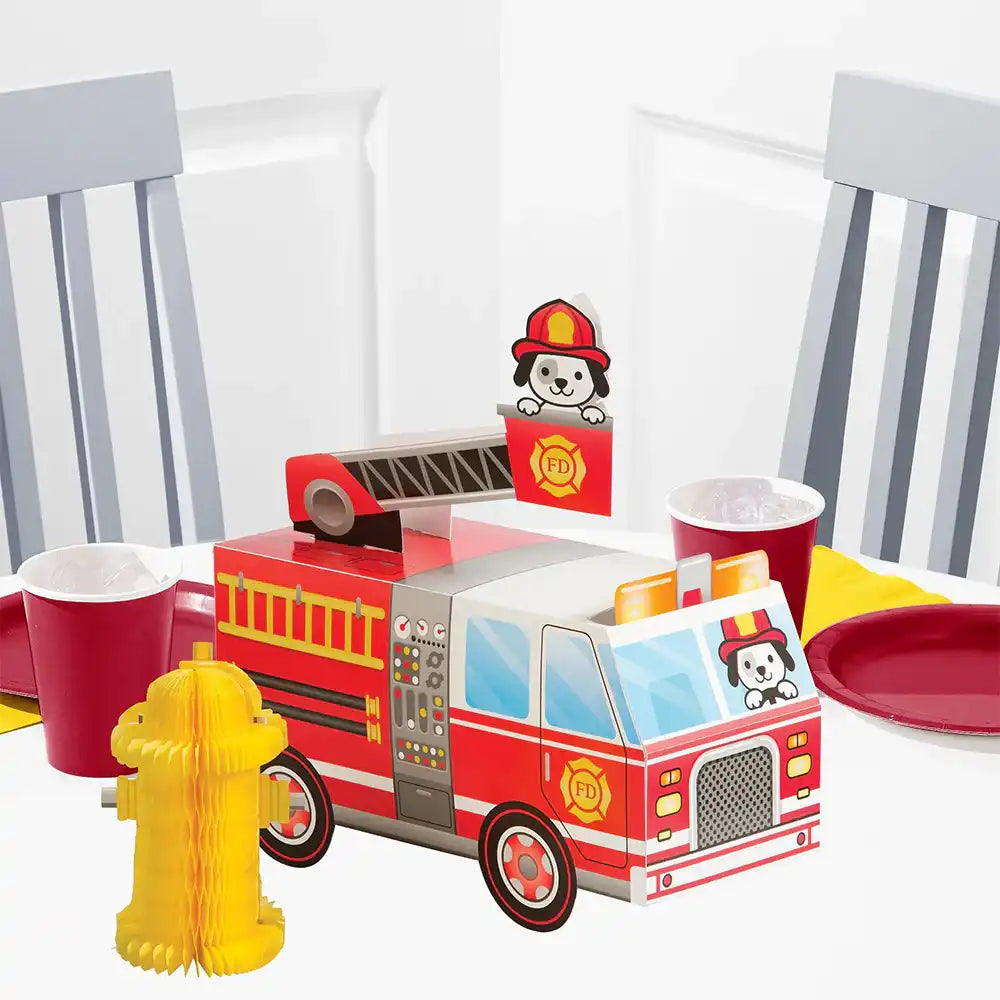 Flaming Fire Truck - Centerpiece Kids Party