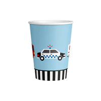 On the Road Paper Party Cups (x8) Kids Party