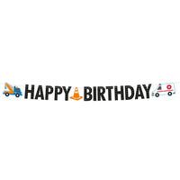 On the Road Birthday Letter Banner (3m) Kids Party