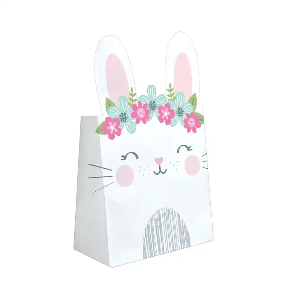 Little Bunny Paper Treat Bags (x8) Kids Party