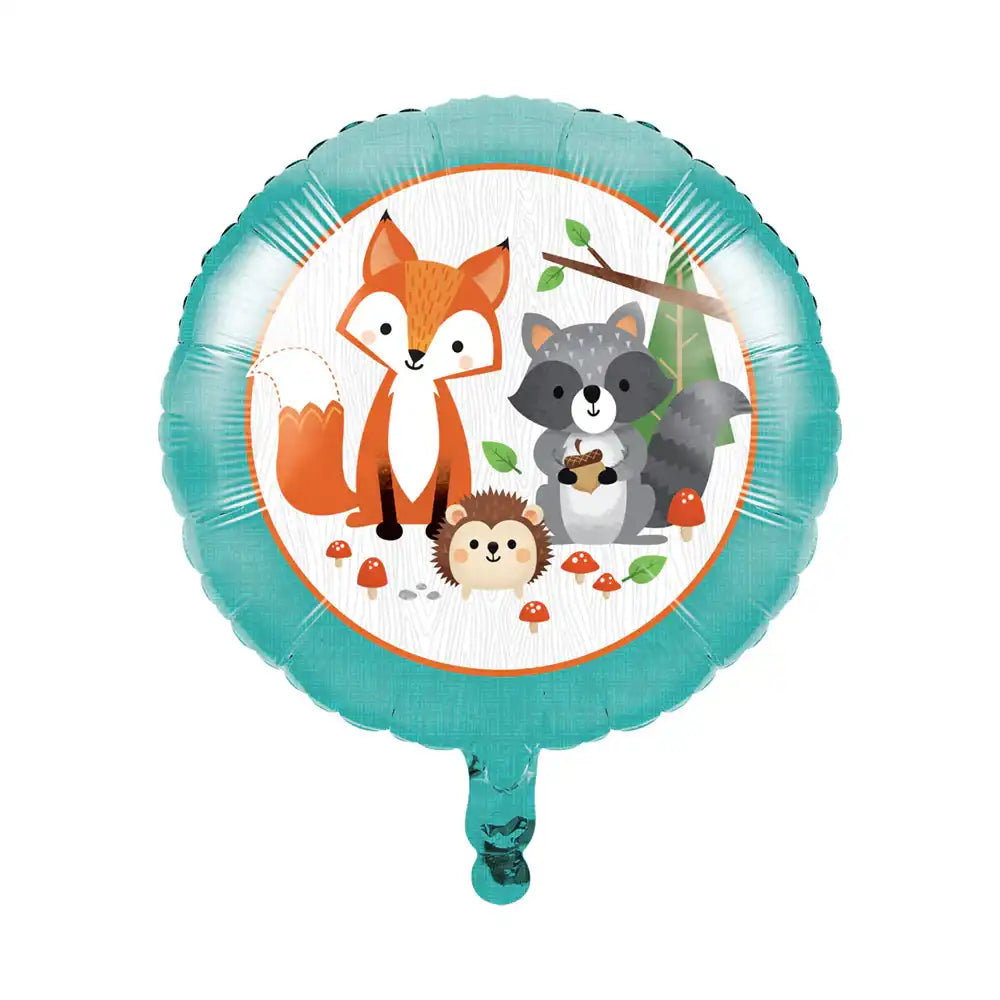 Woodland Animals Foil Balloon 1st Birthday
