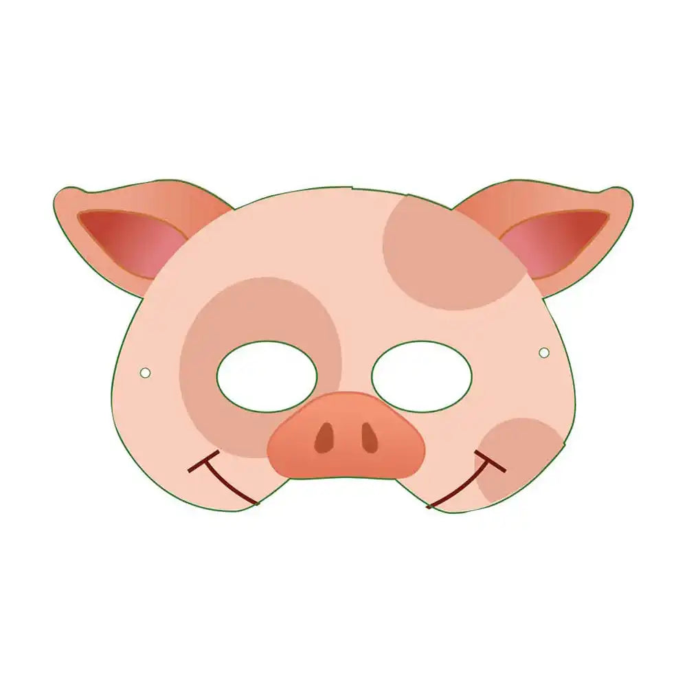 Farm Card Masks (x12) Kids Party