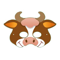 Farm Card Masks (x12) Kids Party