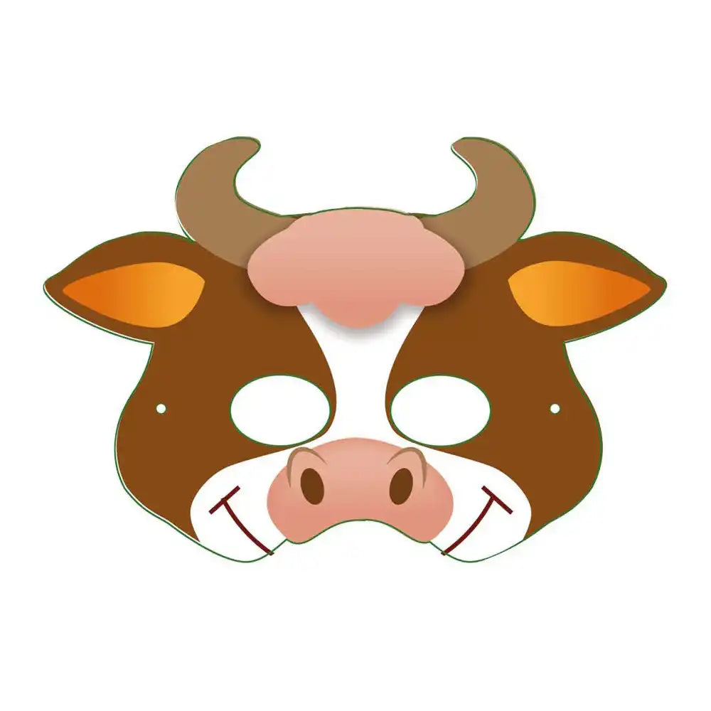 Farm Card Masks (x12) Kids Party