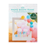 Customisable 'Happy Birthday' Photo Booth Frame with Balloons