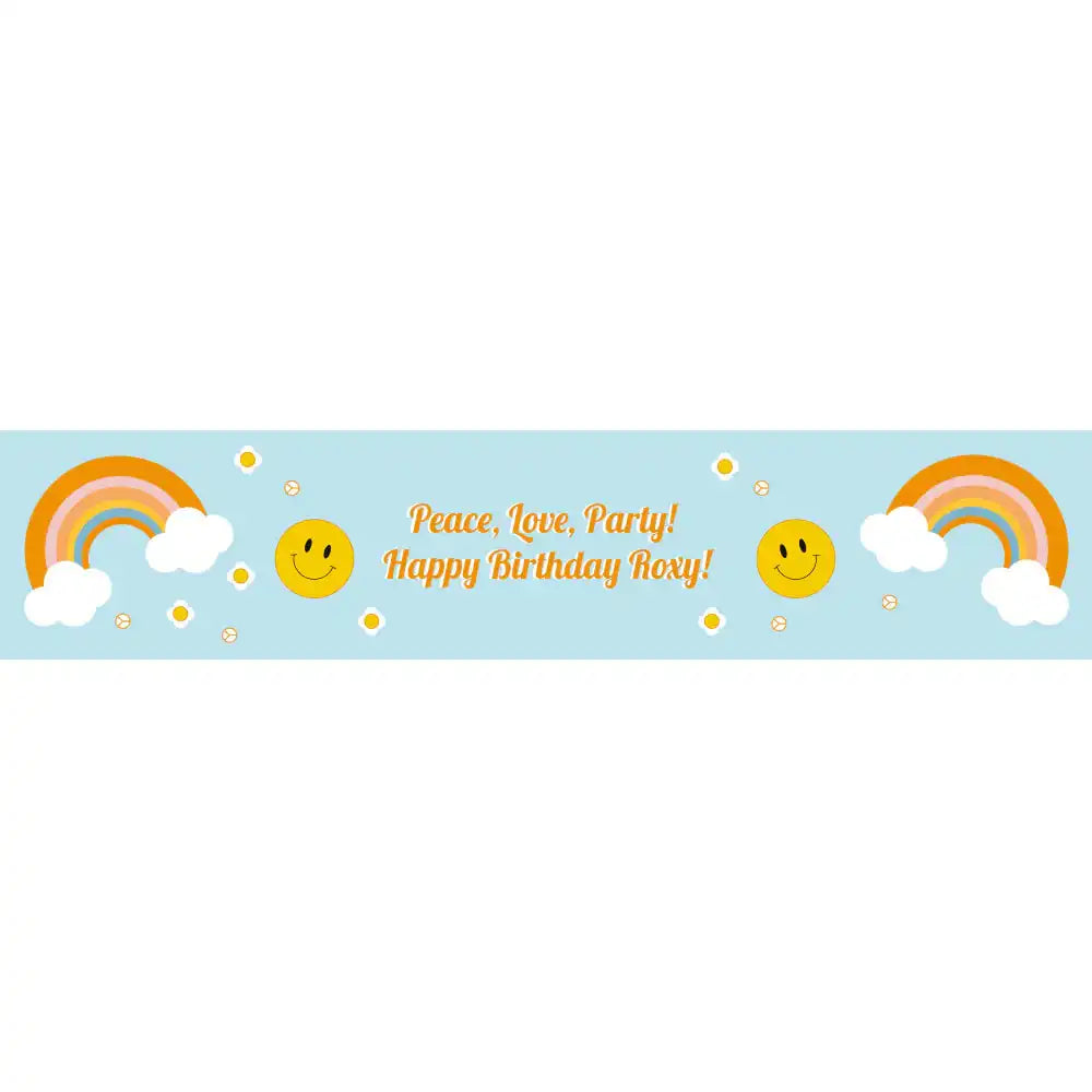 Roller Disco Personalised Table Runner Personalised Runner