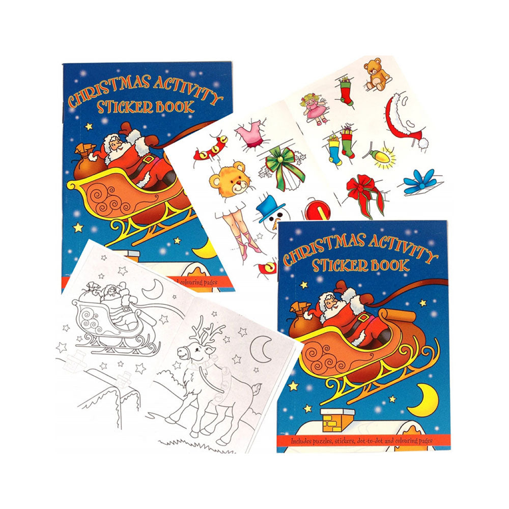 Christmas Sticker Book Games & Activities Party Pieces