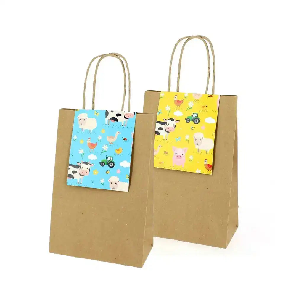 On The Farm Paper Party Bags (x6) Kids Party