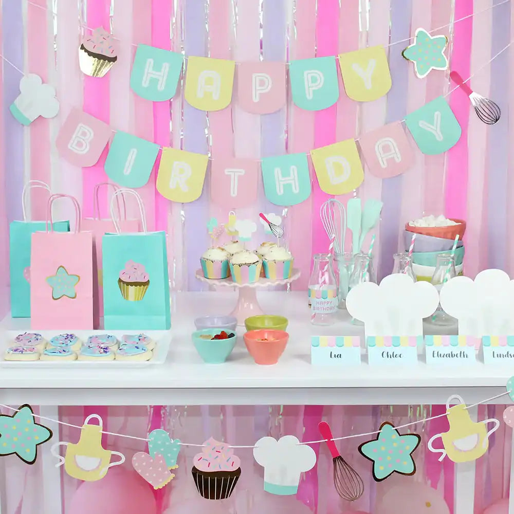 Little Bakers 'Happy Birthday' Garland Kids Party