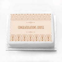 Personalised Photo Cake - Art Deco Personalised Cake
