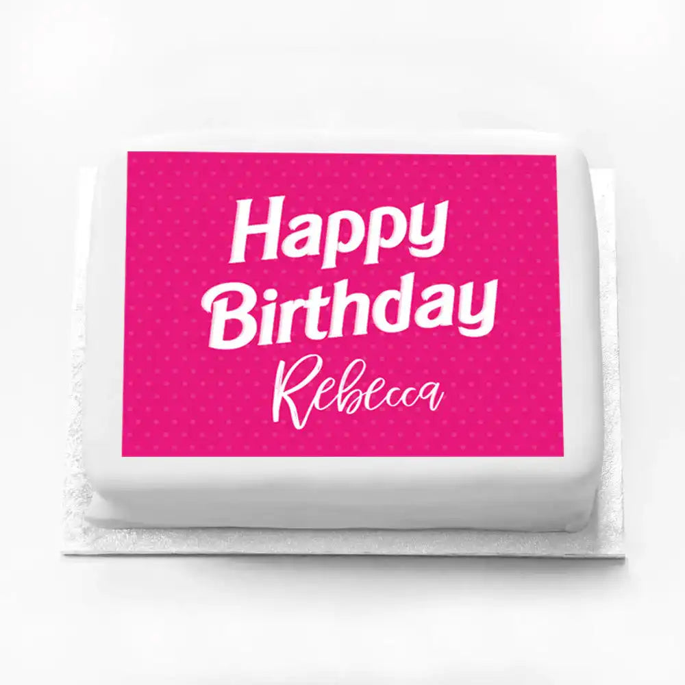 Personalised Photo Cake - Barbie Personalised Cake