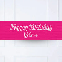 Barbie Personalised Party Banner Personalised Banner