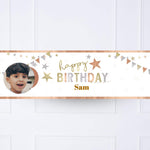 Mixed Metallics Personalised Party Banner