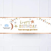 Mixed Metallics Personalised Party Banner Personalised Banner