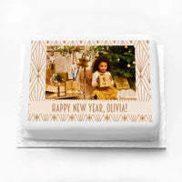 Personalised Photo Cake - Art Deco Personalised Cake