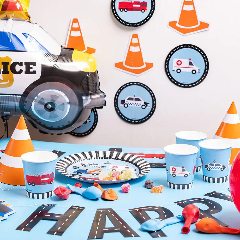 On the Road Birthday Letter Banner (3m) Kids Party