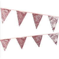 Luxe Pink Glitter Bunting (3m) General Party