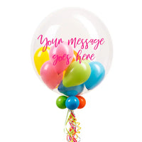 Personalised Bubble Balloon in a Box – Boho Tropical Mini Balloons Personalised Balloons