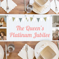 Personalised Blue Bunting Table Runner Personalised Runner