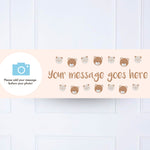 Teddy Bear Personalised Party Banner