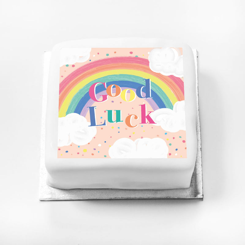 Personalised Slogan Gift Cake – Rainbow Pink