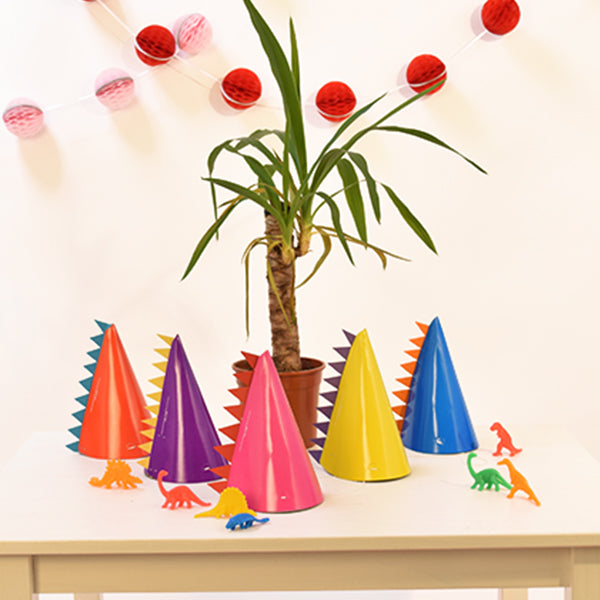 How to make dinosaur party hats